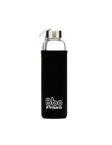 BOTELLA BOROSILICATO con neopreno negro 550m BBO5 IRISANA