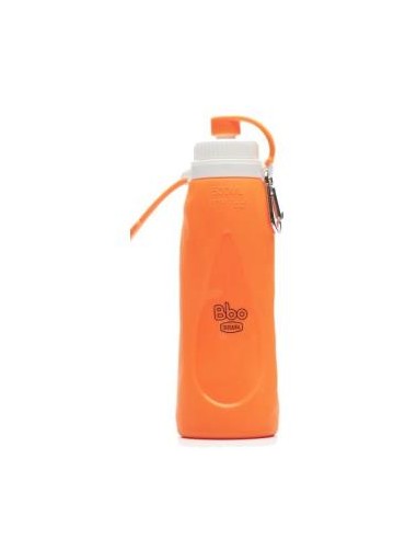 BOTELLA SILICONA PLEGABLE naranja 500m BBO17.500.N IRISANA