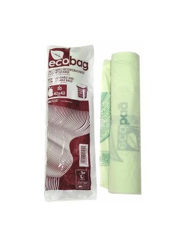 BOLSAS DE BASURA BIODEGRA-COMPOST. 10L 10rollos ECOBAG