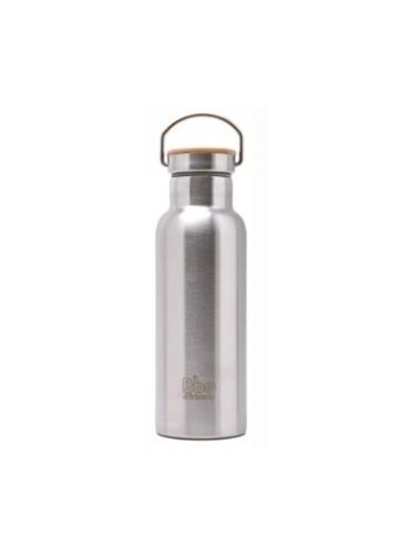 TERMO ACERO INOX con tapon bambu 500ml. BBO14.AC IRISANA