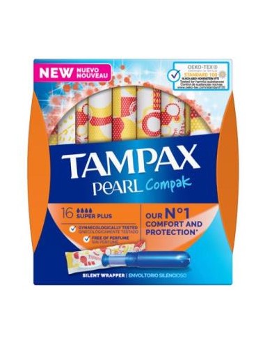 TAMPAX COMPAK PEARL super plus 16ud.