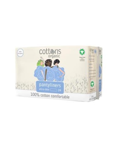 SALVASLIP PANTYLINERS ultra finos 24uds. ORGANIC COTTONS