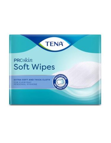 TENA SOFT WIPE TOALLITAS CELULOSA LIMPIADORA 135un