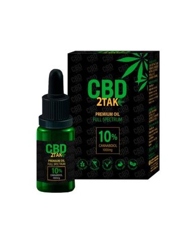 CBD PREMIUM OIL 10% CANNABIDIOL 1000mg 10ml. CBD 2TAK