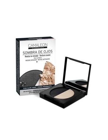 CAMALEON SOMBRA DE OJOS duo negro-beige CAMALEON COSMETICS