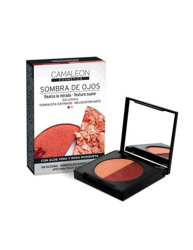 CAMALEON SOMBRA DE OJOS duo terracota-melocoton CAMALEON COSMETICS