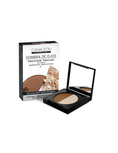 CAMALEON SOMBRA DE OJOS duo marron-beige CAMALEON COSMETICS