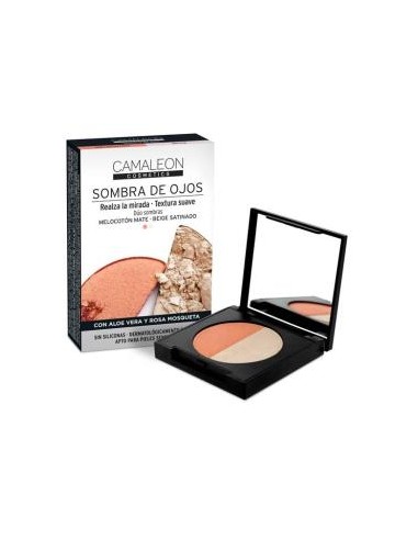 CAMALEON SOMBRA DE OJOS duo melocoton-beige CAMALEON COSMETICS