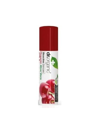 BALSAMO LABIAL aloe vera y cereza 5,7ml. DR. ORGANIC