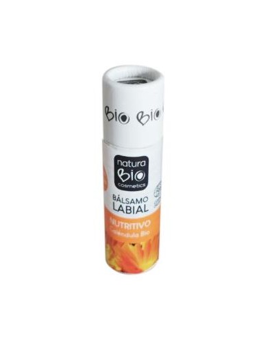 BALSAMO LABIAL NUTRITIVO calendula-vainilla 9,5gr. NATURABIO COSMETICS