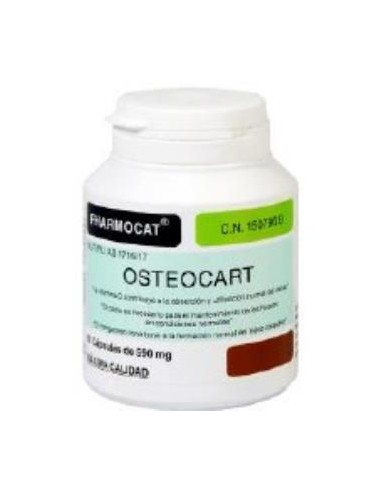 OSTEOCART (calcio,fluor,vit.A y D) 650mg. 60cap. FHARMOCAT