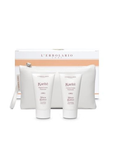 KARITE beauty pochete crema 75ml gel 75ml LERBOLARIO