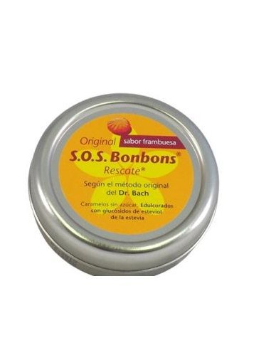 SOS flores de Bach bombons caramelos lata 50gr. NATURES PLUS