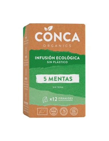 5 MENTAS infusion 12piramides. ECO CONCA ORGANICS