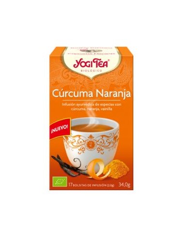 YOGI TEA CURCUMA NARANJA 17infusiones