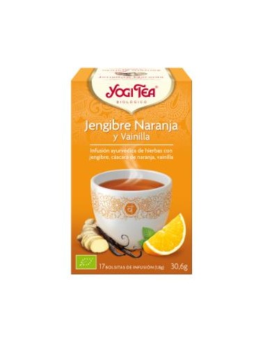 YOGI TEA JENGIBRE-NARANJA-VAINILLA 17infusiones