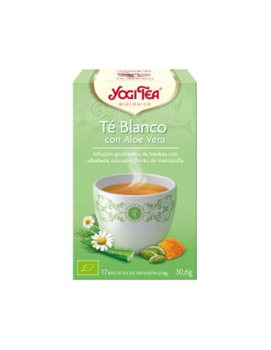 YOGI TEA TE BLANCO con aloe vera 17infusiones