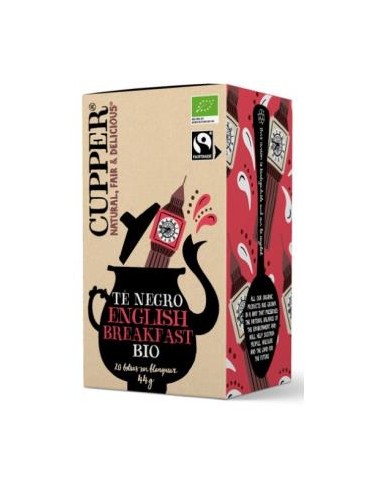 TE NEGRO ENGLISH BREAKFAST infusion 20bolsitas BIO CUPPER