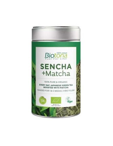 SENCHA+MATCHA te verde 70gr. BIO VEGAN BIOTONA