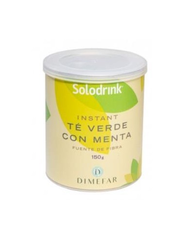 SOLODRINK te verde+fibra+menta bote instan.150gr DIMEFAR