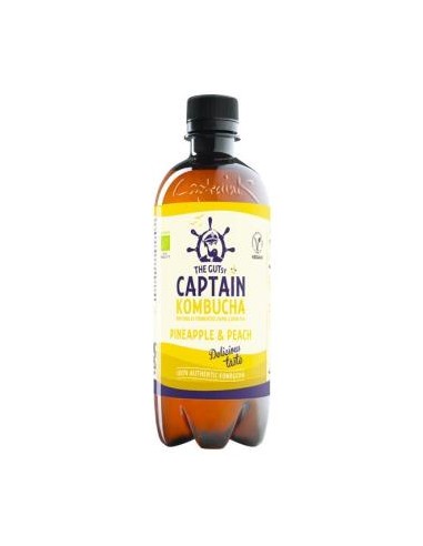 KOMBUCHA PIÑA-MELOCOTON 1lt. BIO CAPTAIN