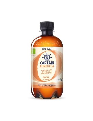 KOMBUCHA ZERO JENGIBRE-LIMON 400ml. BIO CAPTAIN