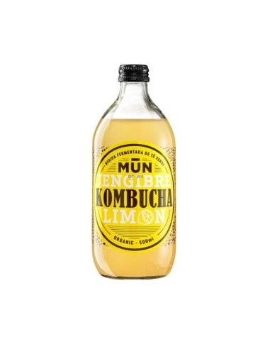 KOMBUCHA GINGER LEMON 500ml. MUN