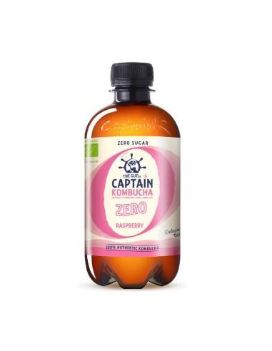 KOMBUCHA ZERO FRAMBUESA 400ml. BIO CAPTAIN