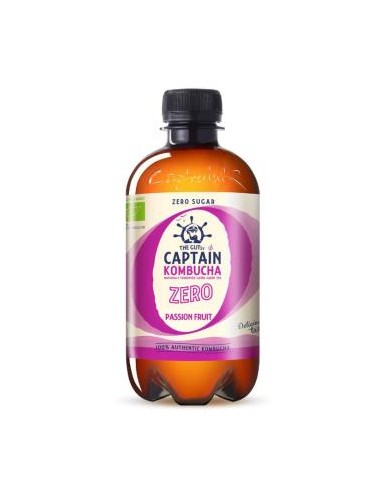 KOMBUCHA ZERO FRUTAS DE LA PASION 400ml. BIO CAPTAIN