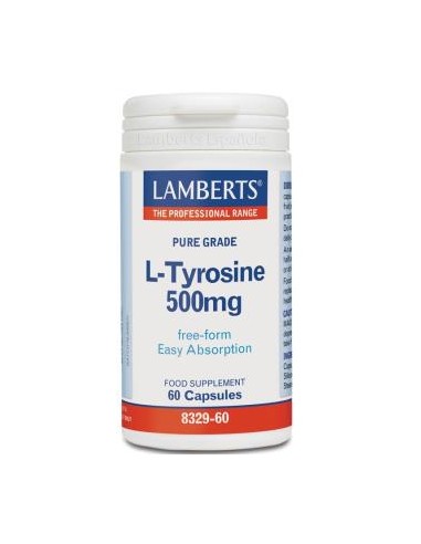 L-TIROSINA 500 mg. 60 cap. LAMBERTS