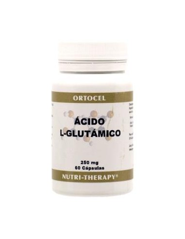 ACIDO L-GLUTAMICO 250mg. 60cap. ORTOCEL NUTRI-THERAPY