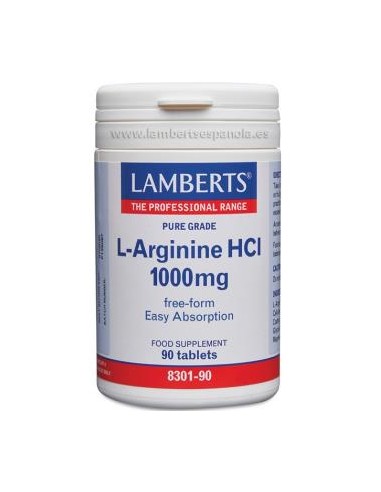 L-ARGININA 1000mg. 90comp. LAMBERTS