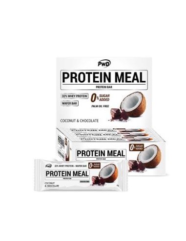 PROTEIN MEAL barritas coco con chocolate 12uds. PWD