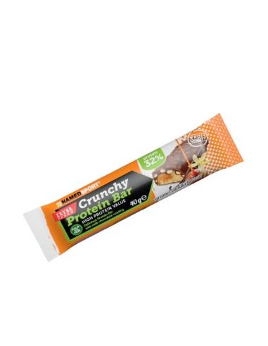 CRUNHY PROTEIN BAR Vainilla Caramel barritas 24uds NAMED SPORT