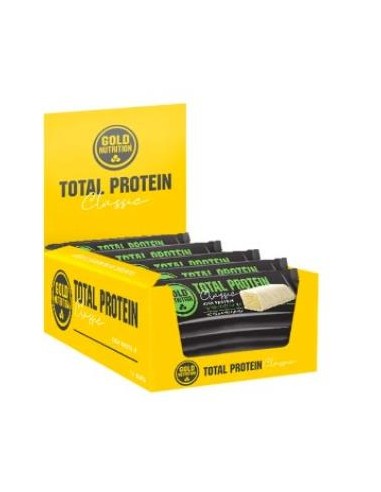 TOTAL PROTEIN BAR yogurt-manzana 15ud. GOLD NUTRITION