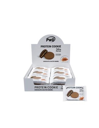 PROTEIN COOKIE 34% protein choco-caram 18uds. PWD