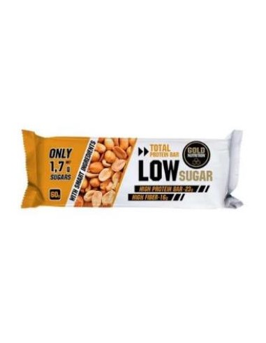 TOTAL PROTEIN LOW SUGAR bar crunchy peanut 10u GOLD NUTRITION