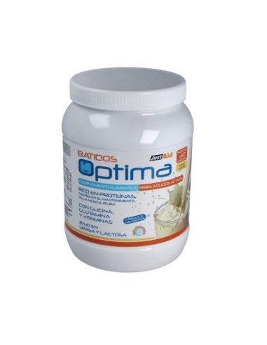 OPTIMA batido proteinas y carbohi. vainilla 420gr JUST AID