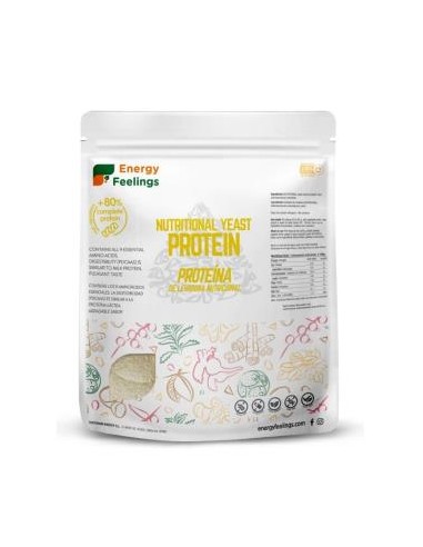 PROTEINA DE LEVADURA NUTRICIONAL 84% 500 gr VEGAN ENERGY FEELINGS