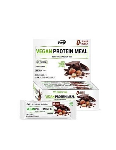 VEGAN PROTEIN MEAL choco-avellana praline 12barr PWD