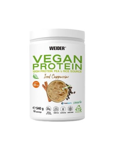 WEIDER VEGAN PROTEIN cappuccino iced 540gr.