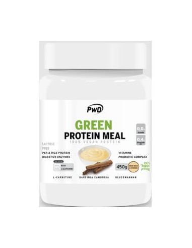 GREEN PROTEIN MEAL creme brule-cinnamon 450gr. PWD