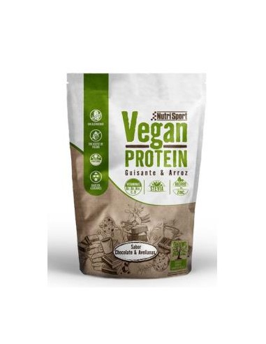 VEGAN PROTEIN chocolate-avellana bolsa 468gr NUTRISPORT