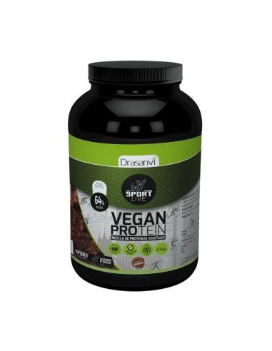 PROTEINA VEGANA SABOR BROWNIE 600G SPORT LIVE DRASANVI