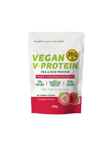 V-PROTEIN fresa 720gr. GOLD NUTRITION