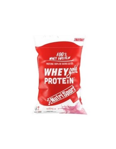 WHEY GOLD PROTEIN fresa bolsa 2kg. NUTRISPORT