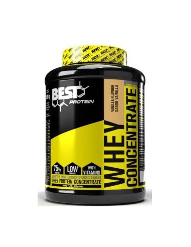 Proteína de suero WHEY CONCENTRATE vainilla 2kg. BEST PROTEIN