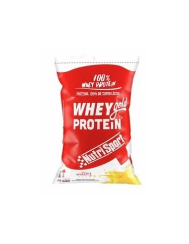 WHEY GOLD PROTEIN platano bolsa 500gr. NUTRISPORT