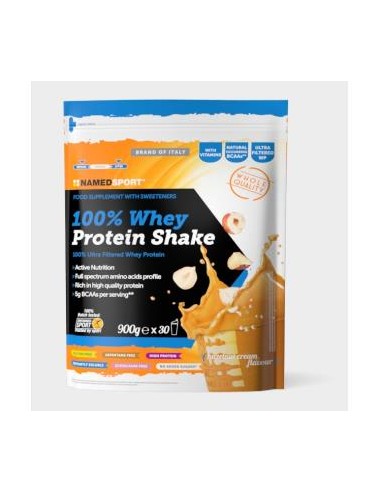 WHEY PROTEIN 100% SHAKE Halzenut cream 900gr. NAMED SPORT