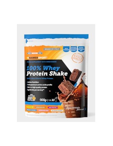 WHEY PROTEIN 100% SHAKE Choco-Brownie 900gr. NAMED SPORT